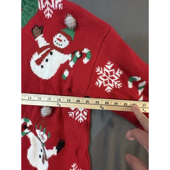 ugly christmas sweater women M 99 Jane Street Christmas Snowman Sweater - Picture 9 of 10